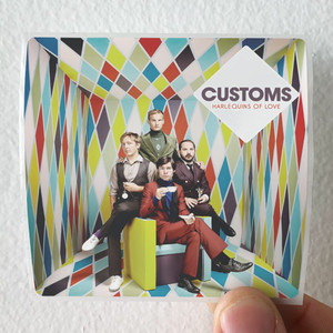 Customs-Harlequins-Of-Love-Album-Cover-Sticker Customs-Harlequins-Of-Love-Album-Cover-Sticker