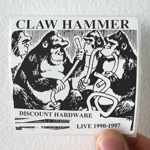 Claw-Hammer-Discount-Hardware-Live-1990-1997-Album-Cover-Sticker