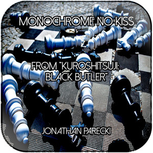 Jonathan Parecki Monochrome No Kiss From Kuroshitsuji Black Butler Album Cover Sticker Album Cover Sticker