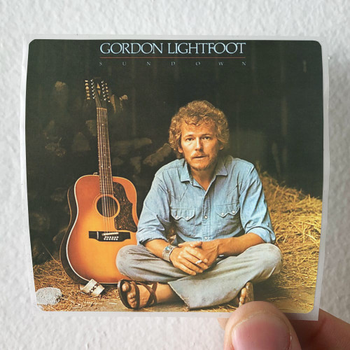Gordon Lightfoot Sundown Album Cover Sticker