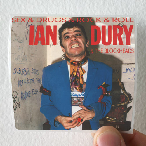 Ian Dury And The Blockheads Sex Drugs Rock Roll Album Cover Sticker 