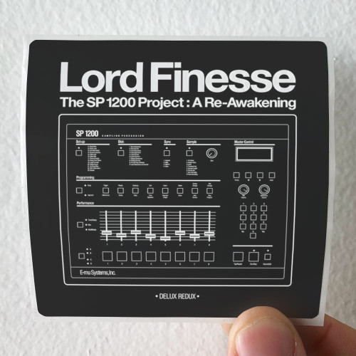 Lord Finesse The Sp1200 Project Album Cover T-Shirt White