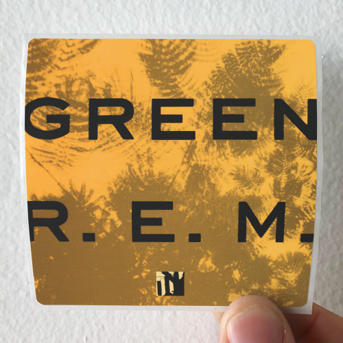 REM green Album Cover Sticker Album Cover Sticker