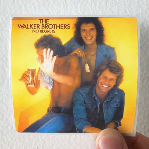 The Walker Brothers No Regrets Album Cover Sticker