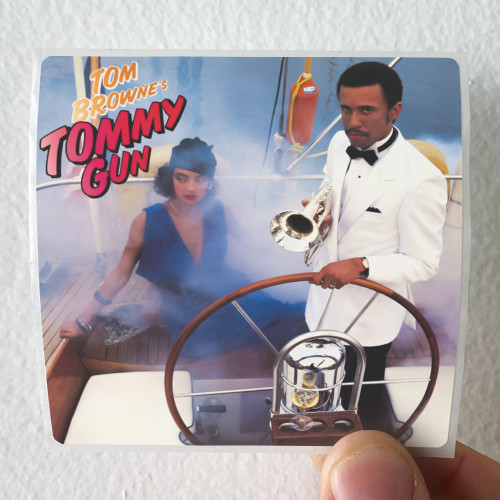Tom Browne Tommy Gun Album Cover Sticker