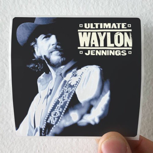 Waylon Jennings The Essential Waylon Jennings Album Cover Sticker