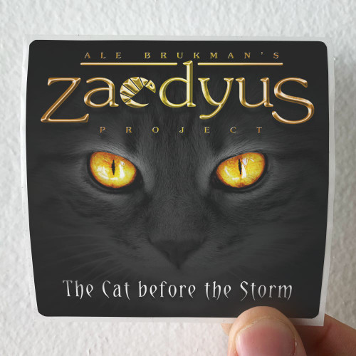 Zaedyus The Cat Before The Storm Album Cover Sticker