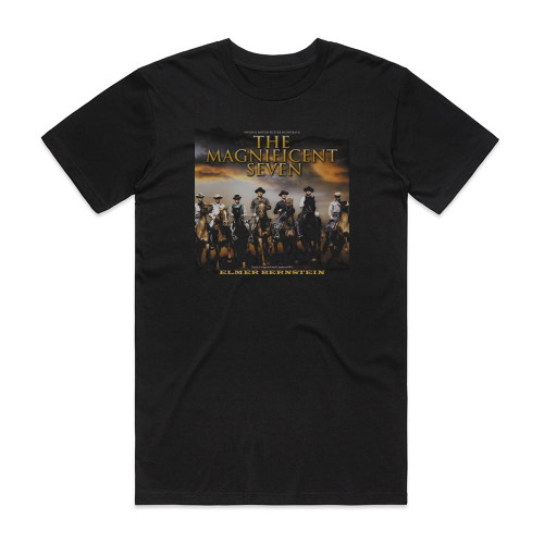Elmer Bernstein The Magnificent Seven Album Cover T-Shirt Black