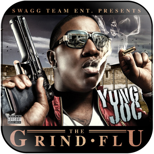 Yung Joc The Grind Flu Album Cover Sticker