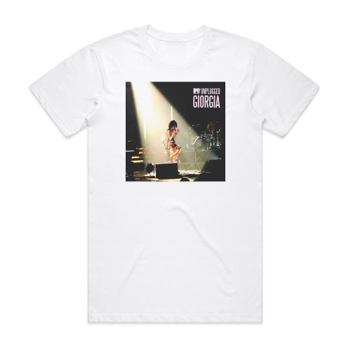 Giorgia Mtv Unplugged Album Cover T-Shirt Black