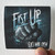 Eyes Wide Open Fist Up Album Cover Sticker