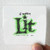 lil aaron Lit Album Cover Sticker