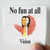 No Fun at All Vision Album Cover Sticker