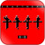 Kraftwerk 3 D The Catalogue-2 Album Cover Sticker