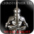 Christopher Lee Metal Knight Album Cover Sticker