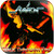 Raven walk through fire Album Cover Sticker Album Cover Sticker