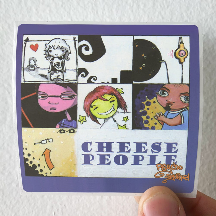 Cheese-People-Psycho-Squirrel-Album-Cover-Sticker Cheese-People-Psycho-Squirrel-Album-Cover-Sticker