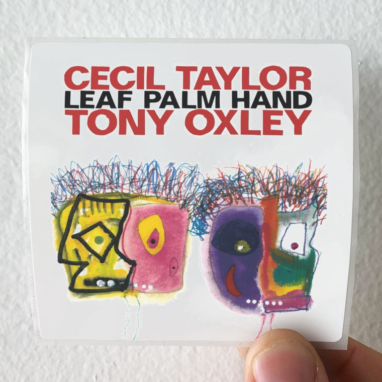 Cecil-Taylor-Leaf-Palm-Hand-Album-Cover-Sticker