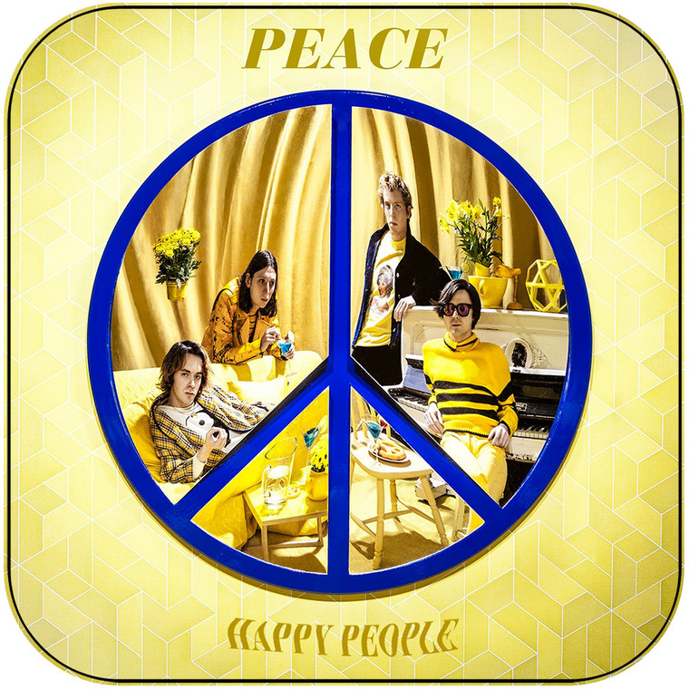 Peace Happy People Album Cover Sticker Album Cover Sticker