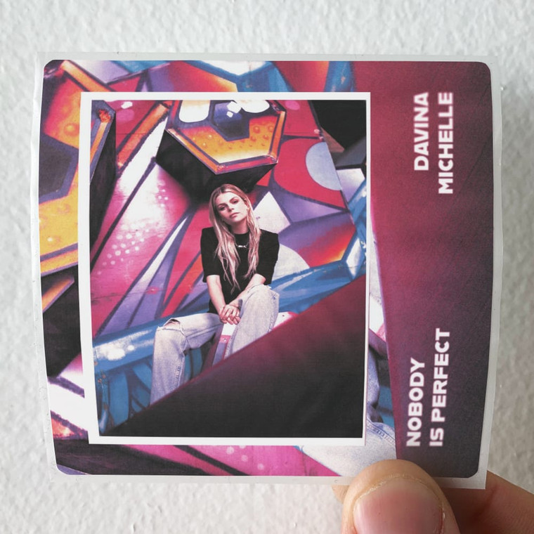 Davina-Michelle-Nobody-Is-Perfect-Album-Cover-Sticker