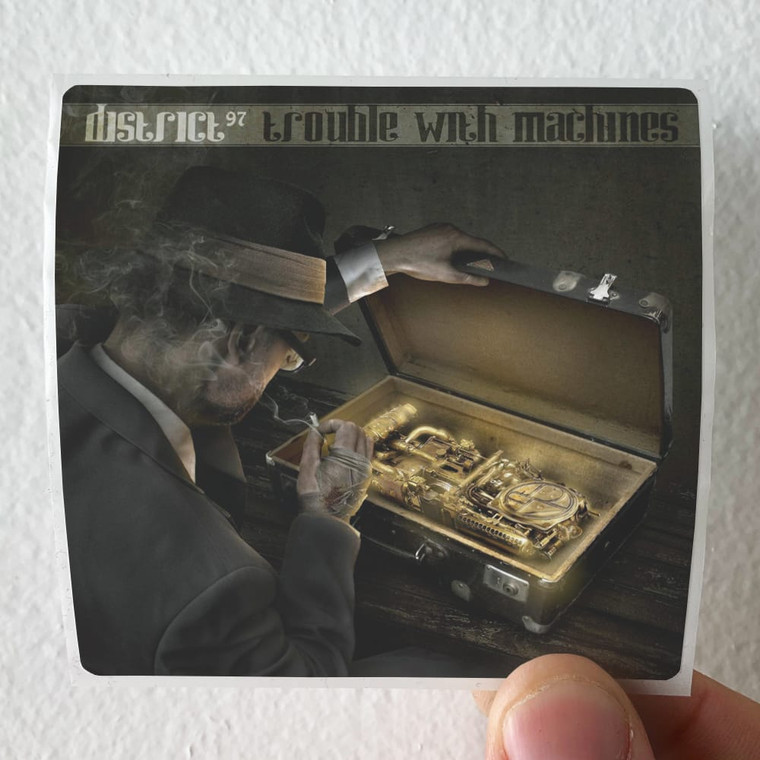 District-97-Trouble-With-Machines-Album-Cover-Sticker