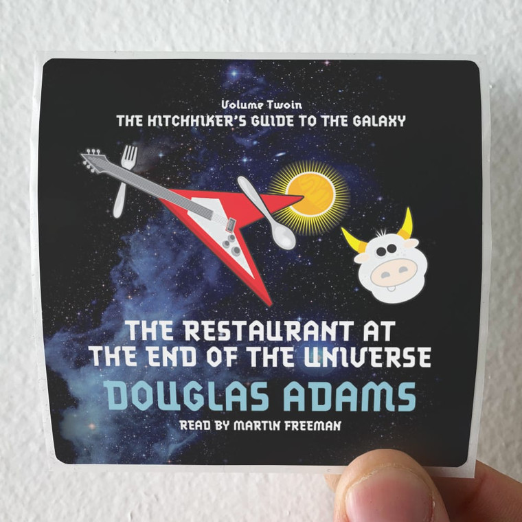 Douglas-Adams-The-Restaurant-At-The-End-Of-The-Universe-Album-Cover-Sticker