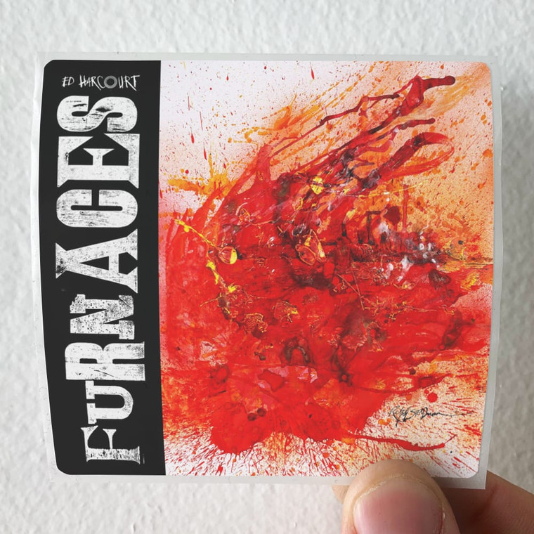 Ed Harcourt Furnaces Album Cover Sticker Ed Harcourt Furnaces Album Cover Sticker