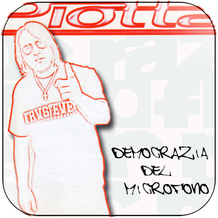 Piotta Demograzia Del Microfono Album Cover Sticker Album Cover Sticker