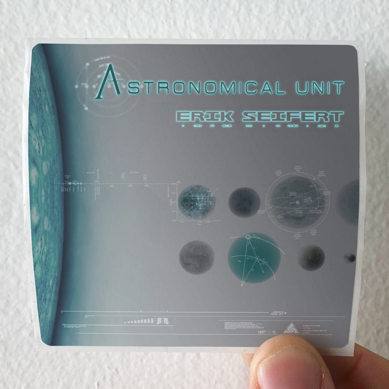 Erik Seifert Astronomical Unit Album Cover Sticker