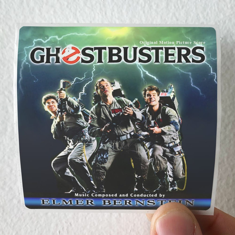 Elmer Bernstein Ghostbusters Album Cover Sticker