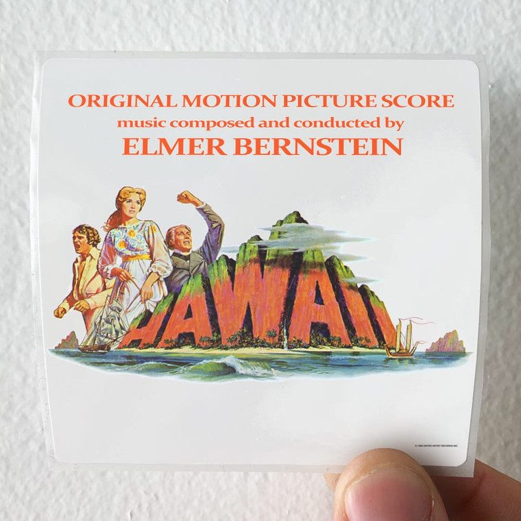 Elmer Bernstein Hawaii Album Cover Sticker
