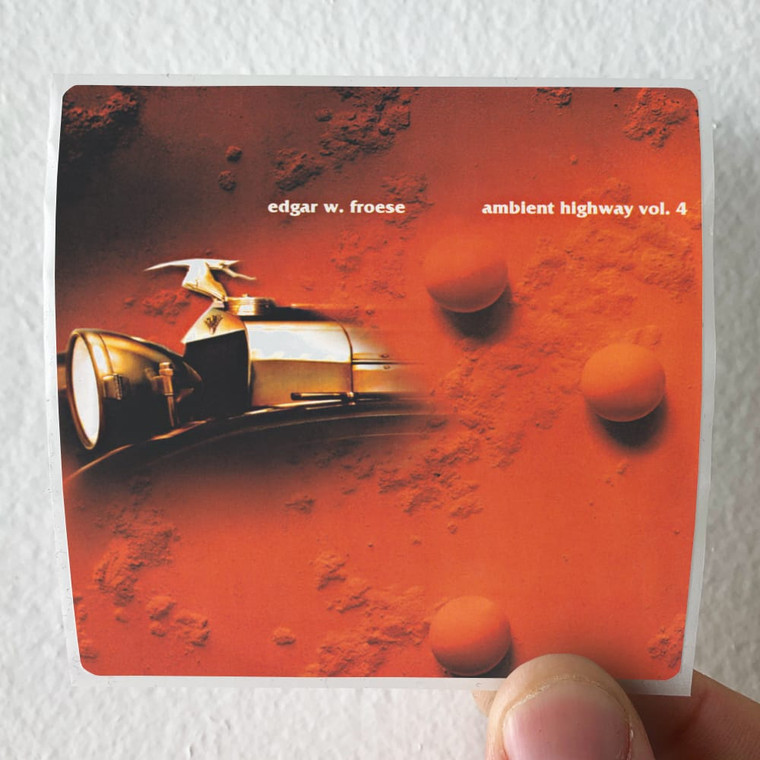 Edgar Froese Ambient Highway Volume 4 Album Cover Sticker