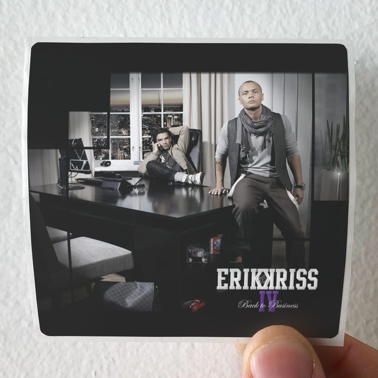 Erik og Kriss Back To Business Album Cover Sticker