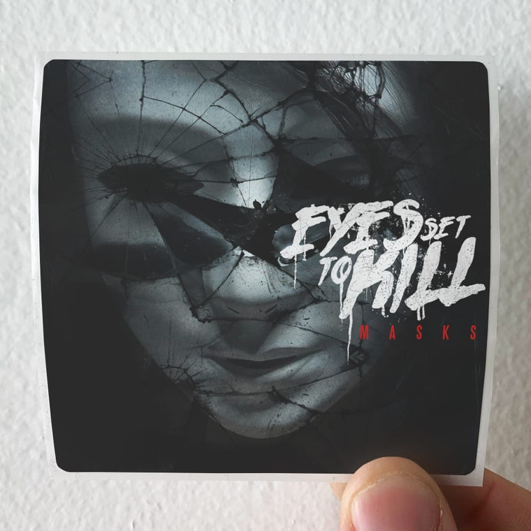 Eyes Set to Kill Masks Album Cover Sticker