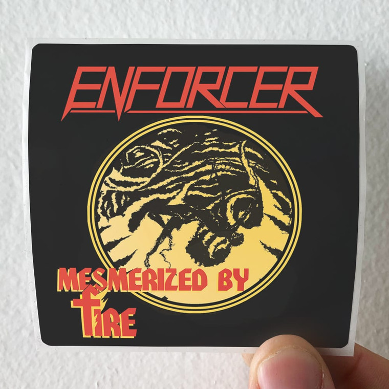 Enforcer Mesmerized By Fire Album Cover Sticker Enforcer Mesmerized By Fire Album Cover Sticker