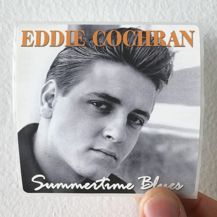Eddie Cochran Summertime Blues Album Cover Sticker