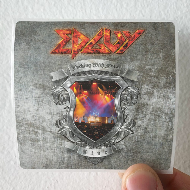 Edguy Fucking With F Live Album Cover Sticker