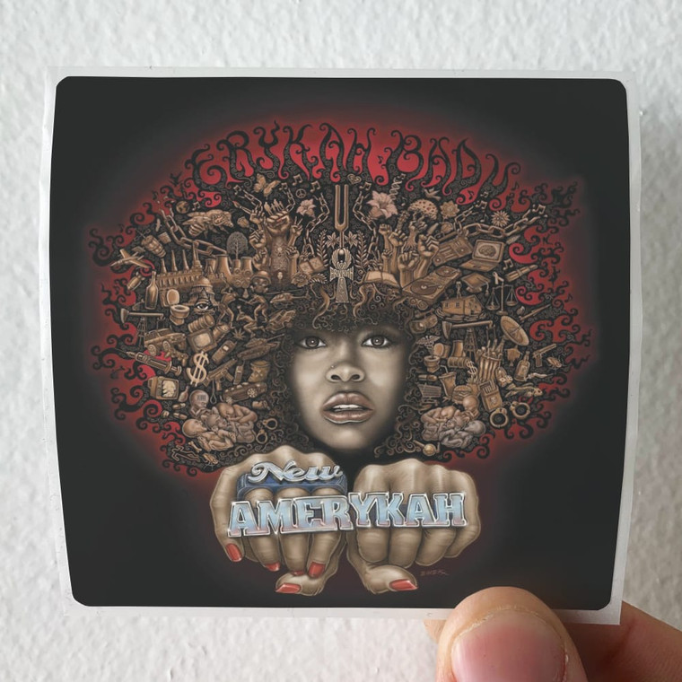 Erykah Badu New Amerykah Part One 4Th World War Album Cover Sticker