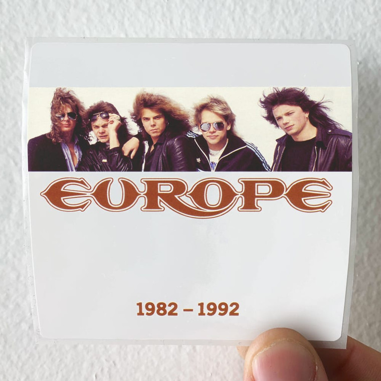 Europe 1982 1992 1 Album Cover Sticker