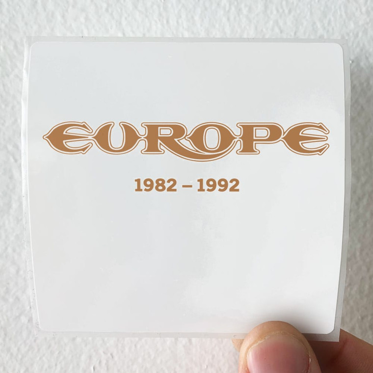 Europe 1982 1992 Album Cover Sticker