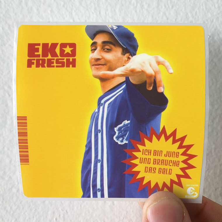 Eko Fresh Ich Bin Jung Und Brauche Das Geld Album Cover Sticker