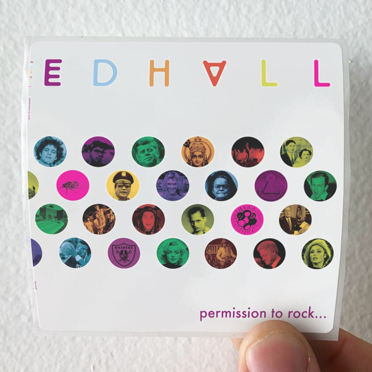 Ed Hall Permission To Rock Denied Album Cover Sticker