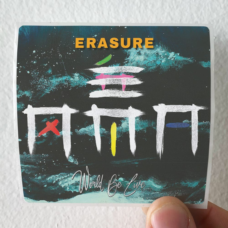 Erasure World Be Live Album Cover Sticker