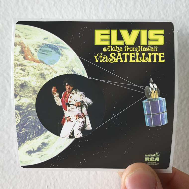 Elvis Presley Aloha From Hawaii Via Satellite Album Cover Sticker