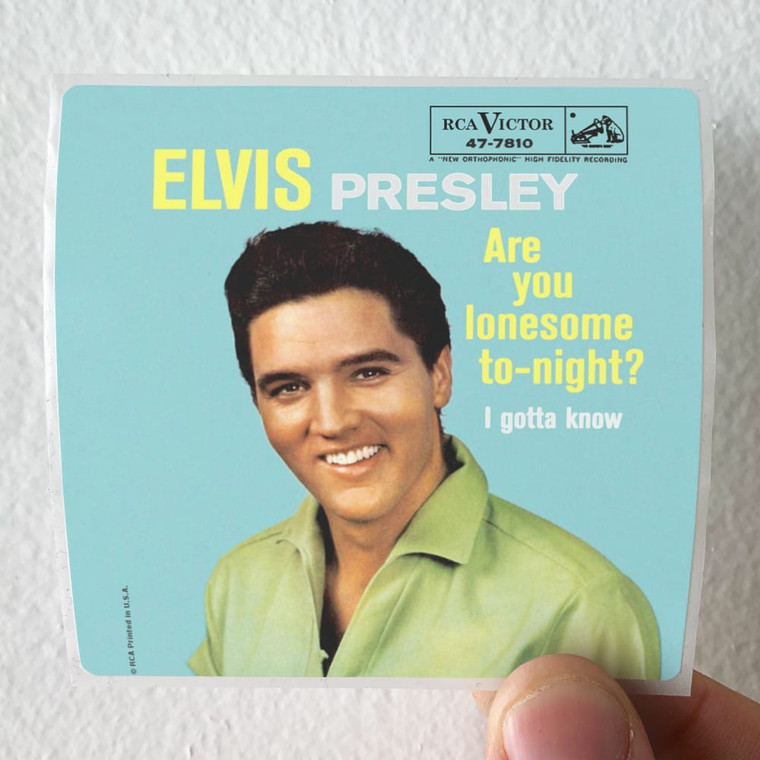 Elvis Presley Are You Lonesome Tonight I Gotta Know Album Cover Sticker