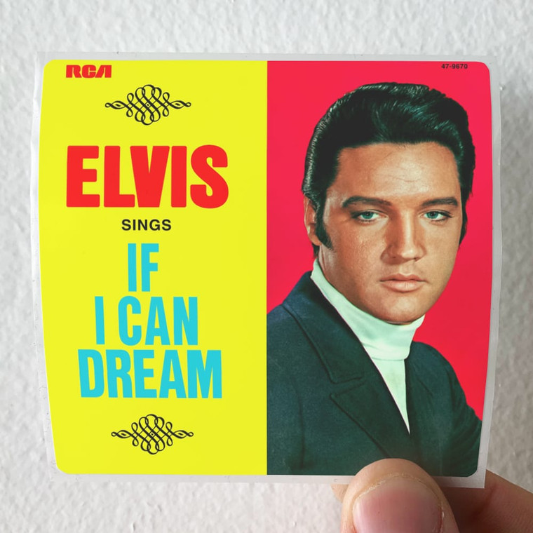 Elvis Presley If I Can Dream Album Cover Sticker