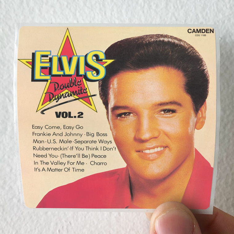 Elvis Presley Double Dynamite Vol 2 Album Cover Sticker