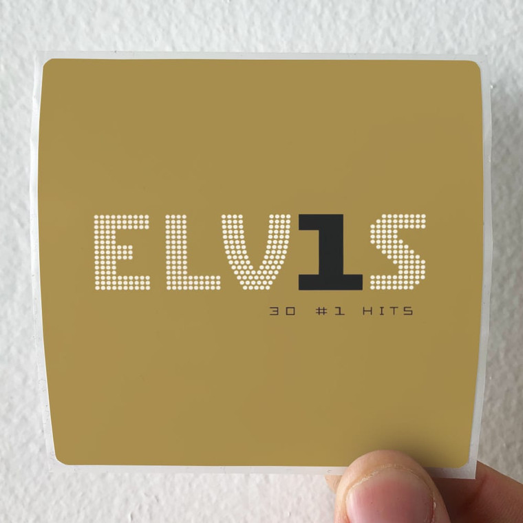 Elvis Presley Elv1S 30 1 Hits Album Cover Sticker