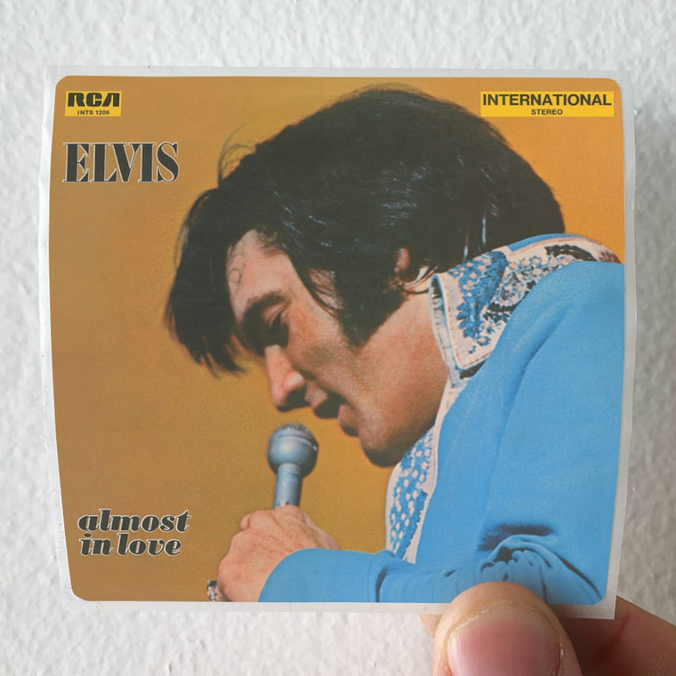 Elvis Presley Almost In Love Album Cover Sticker