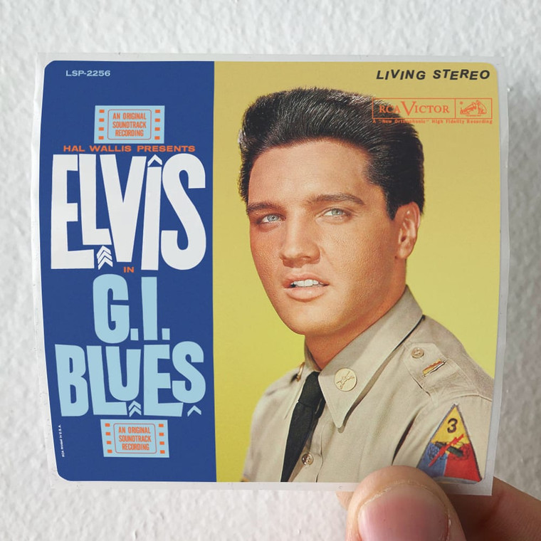 Elvis Presley Gi Blues 1 Album Cover Sticker